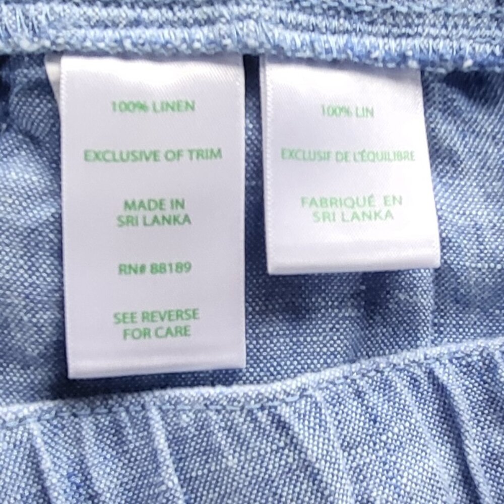 Lilly Pulitzer Womens Linen Shorts Size M Blue - Picture 4 of 4